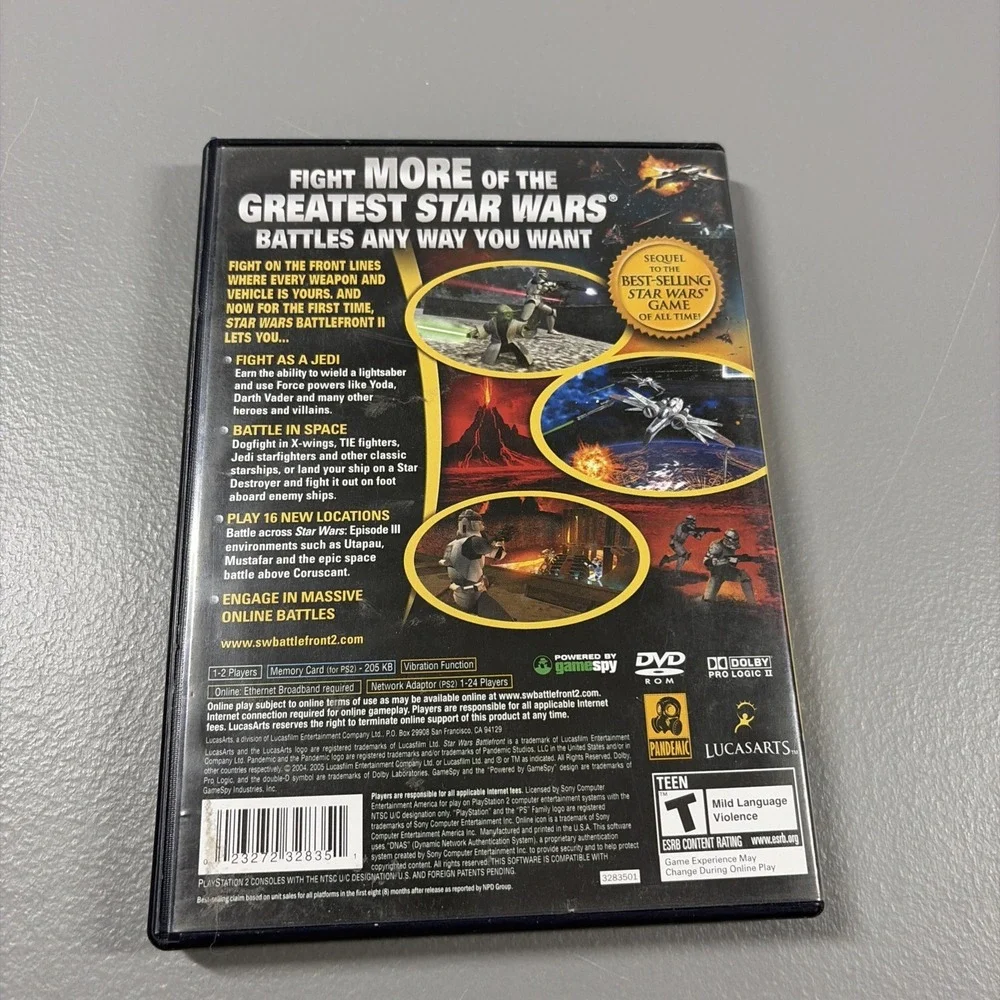 Star Wars Battlefront 2 PS2 Playstation 2 CIB RPG Role Paying Adventure